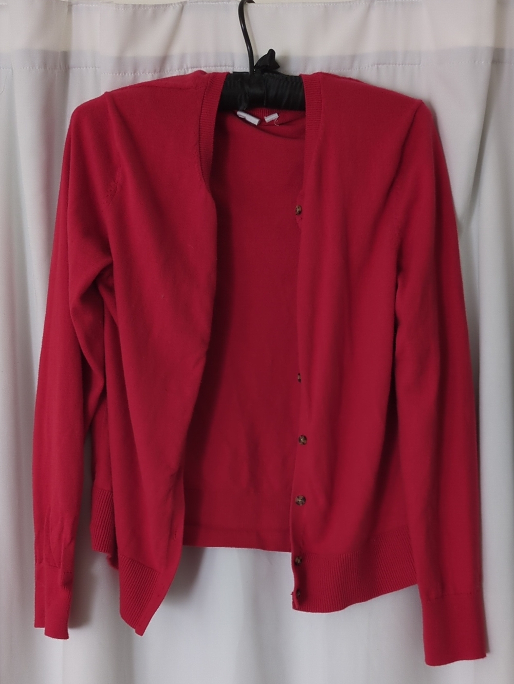 GAP Vibrant Red Button-Front Cardigan